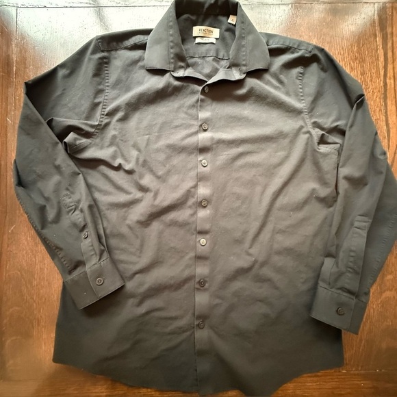 Kenneth Cole Other - Kenneth Cole Reaction Shirt Mens L (16) Wrinkle Free Slim Fit Dress Long Sleeve